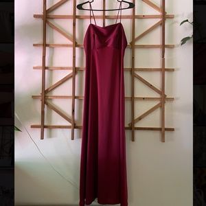 Vintage Maroon Dress Women's Size 7/8